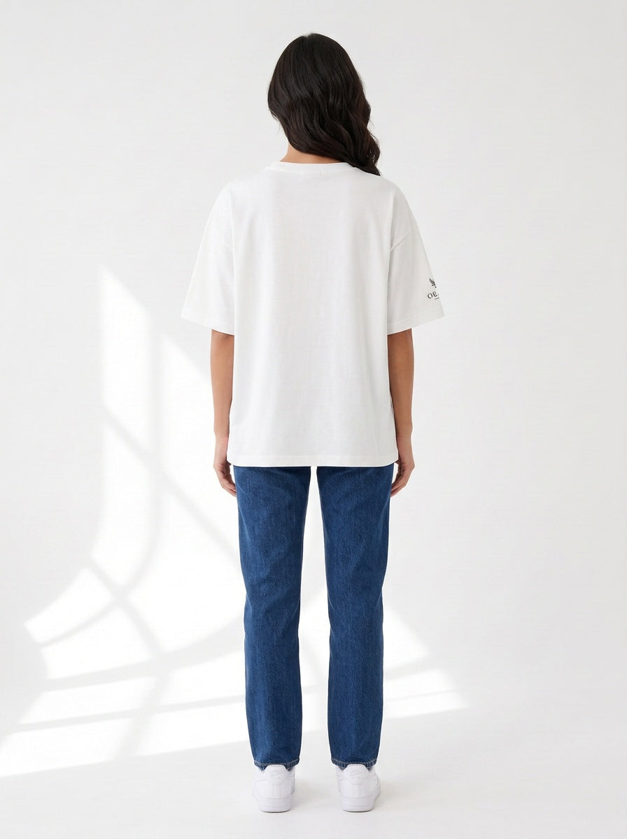 (Unisex) Little Red Boxy Cotton T-Shirt