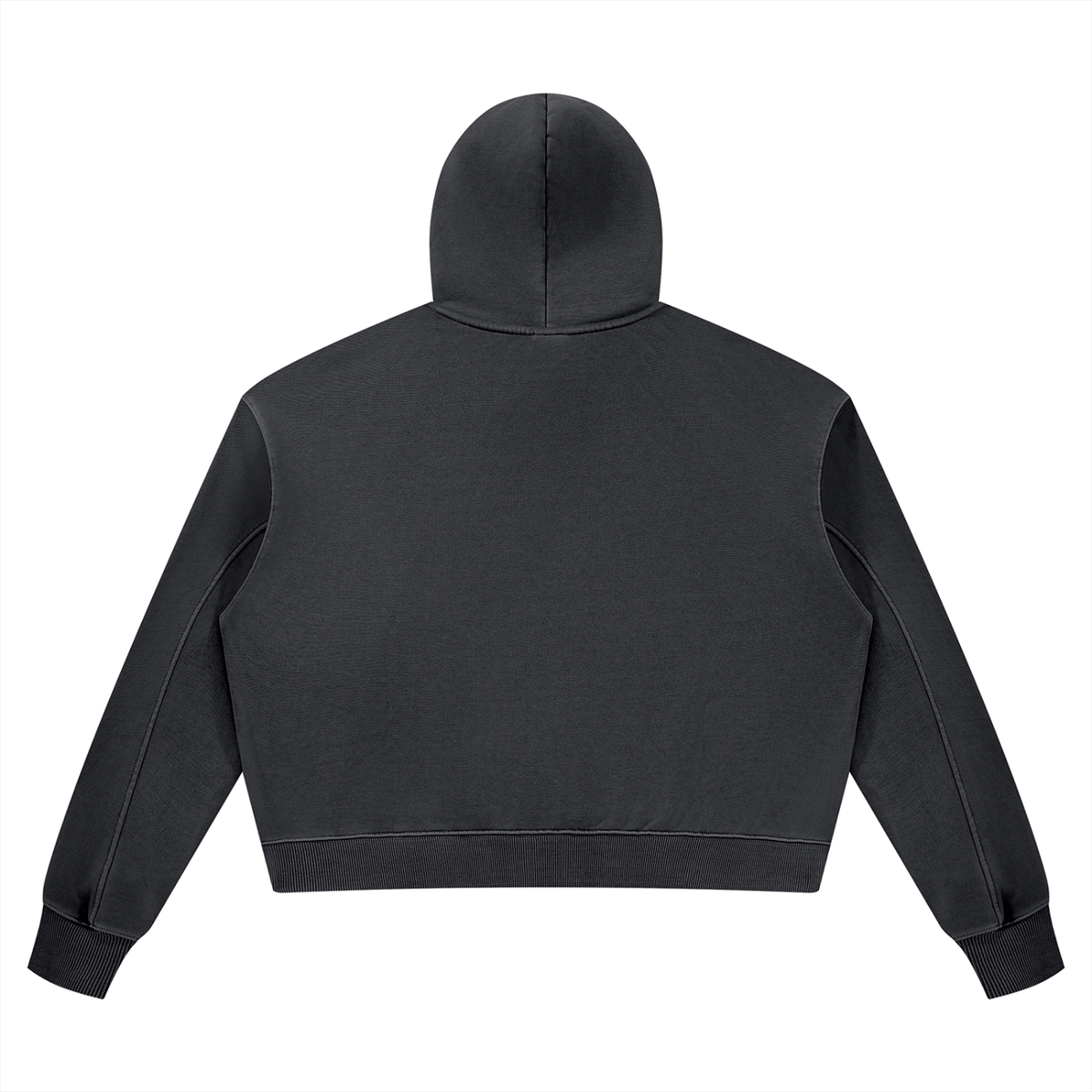 Women's Part Wolf Vintage Cropped Hoodie
