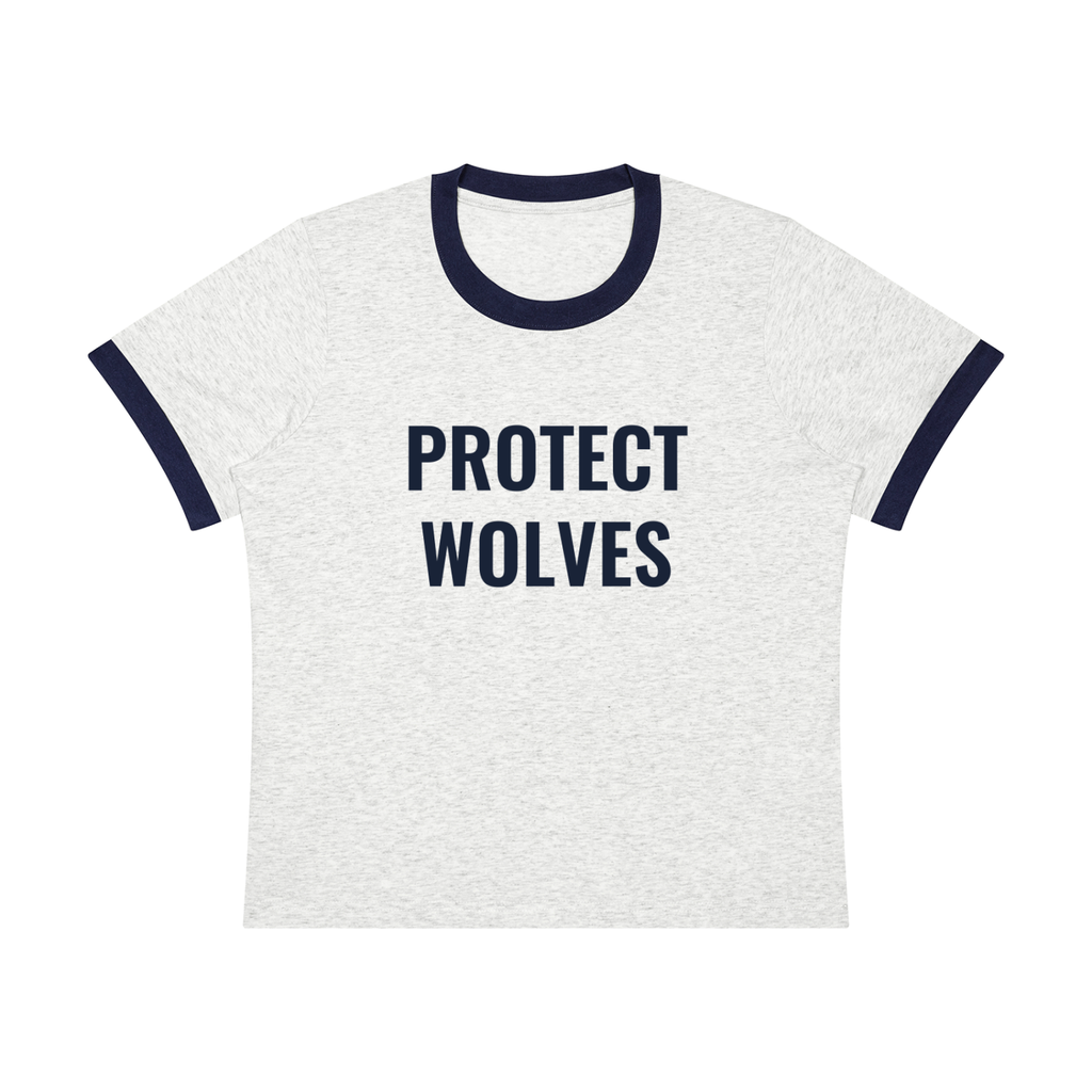 Women's Protect Wolves Ringer Tee